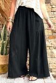 Pure Cotton Santos Quinn Culotte Pant Black /14 =